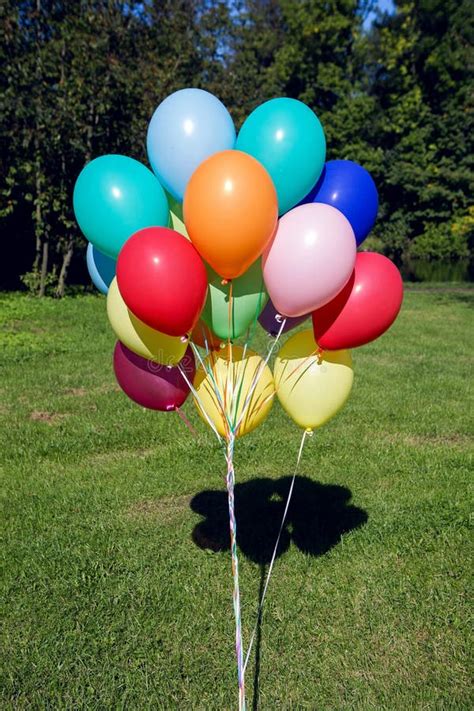 Inflated Helium Balloons .